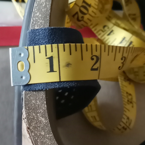 ❌SOLD❌   Rockport Blue Cork Wedge Sandal 9 - Picture 10 of 12